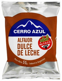 Alfajor Dulce de leche Cerro Azul 50 gr.