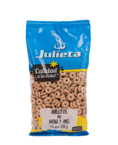 Anillitos de avena y miel 250gr