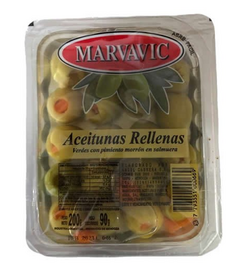 Marvavic bandeja aceitunas rellenas con morron 200gr