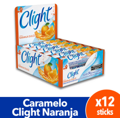 Caramelos clight naranja dulce caja x12 unid