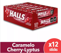 Halls caramelos cherry-lyptus x12unid