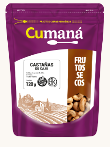 Castañas de caju cumana sin tacc 120gr