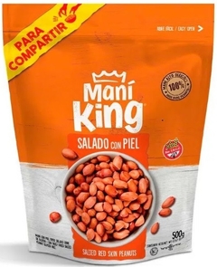 Maní king salado CON PIEL Sin TACC 500 gr.