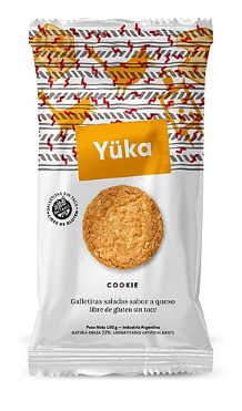 Cookies Yuka salada sabor QUESO sin tacc 150gr