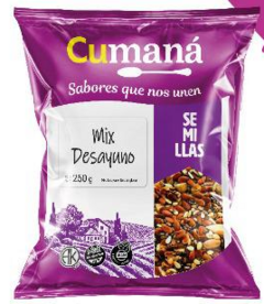 Cumaná Semillas mix desayuno 250gr