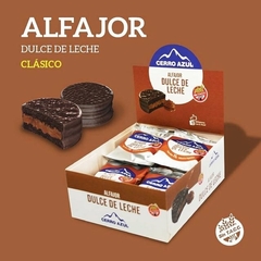 Caja Alfajor Dulce de leche Cerro Azul 12 u.