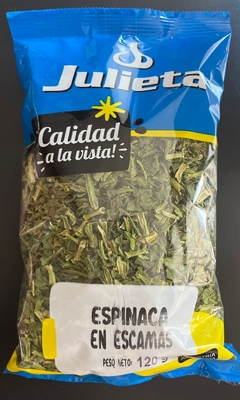 Espinaca deshidratada en escamas Julieta 120gr