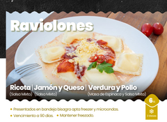 MISKA Raviolones Jamón y Queso sin TACC Congelados x 6 unid