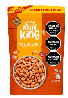 Maní king salado PELADO sin TACC 350gr