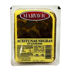 Marvavic bandeja aceitunas negras 200gr