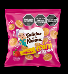 Delicias de la Nonna MINI Galletas rellenas frutilla 160gr