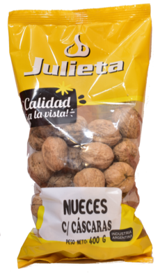 Nueces con cáscara 400gr