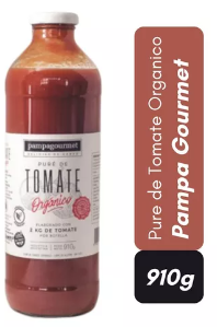 Pampa Gourmet pure de tomate orgánico 910gr