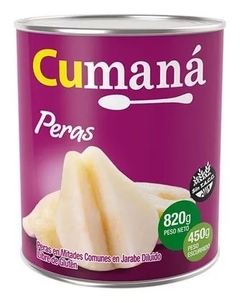 Peras Cumana Lata SIN TACC 820GR