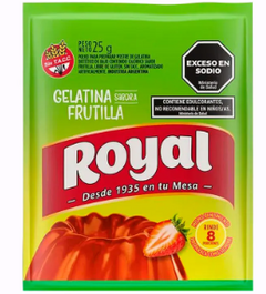 Royal Gelatina sabor frutilla light 25GR