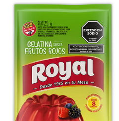 Royal Gelatina sabor frutos rojos light 25GR