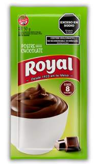 Postre royal sabor chocolate light 50gr