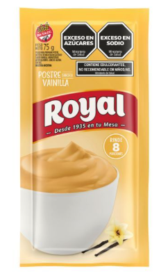 Postre royal sabor vainilla 75gr