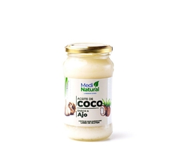 Aceite de coco sabor AJO 360 gr.