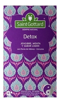 Té Saint Gottard Detox jengibre, menta y limón 20saq