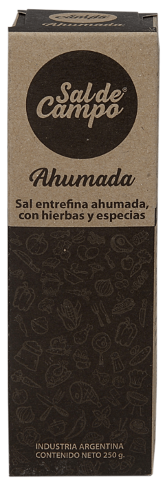 Sal de Campo Ahumada (entrefina ahumada con hierbas y especias 250 gr.)