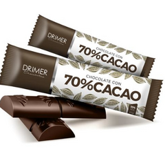 Drimer barra de chocolate semiamargo 70% 30gr