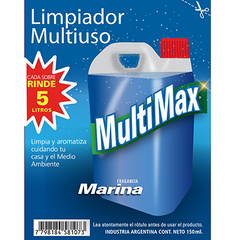 MULTIMAX Limpiador Multiuso MARINA 150ml Rinde 5L