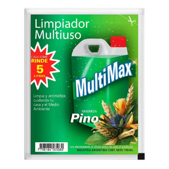 MULTIMAX Limpiador Multiuso PINO 150ml Rinde 5L