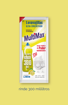 MULTIMAX Lavavajillas Limón 300ml Rinde 300ml