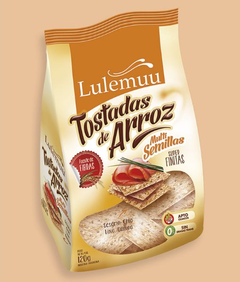 Bolsa Tostadas Lulemuu de arroz Multisemillas 110 gr.