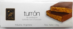 Dulce Posada Turrón de Sambayón bañado con Chocolate x 120 g.