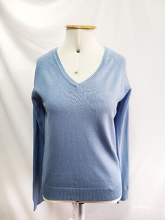 Malha Zara Knit Azul Claro