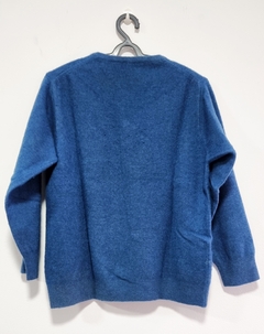 Tricot Azul Vintage de lã merino - comprar online