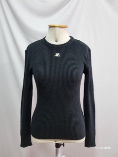 Tricot Courrèges Preto