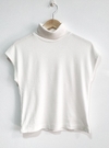 Blusa Gola Alta Zara Off White