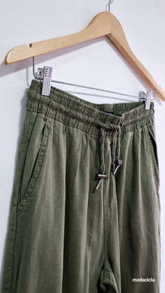 Calça Jogger Verde Militar na internet