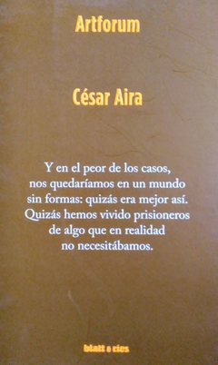 ARTFORUM- CÉSAR AIRA (2019) 2° EDICIÓN