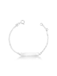 Pulseira infantil plaquinha