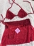 Conjunto sainha vermelho