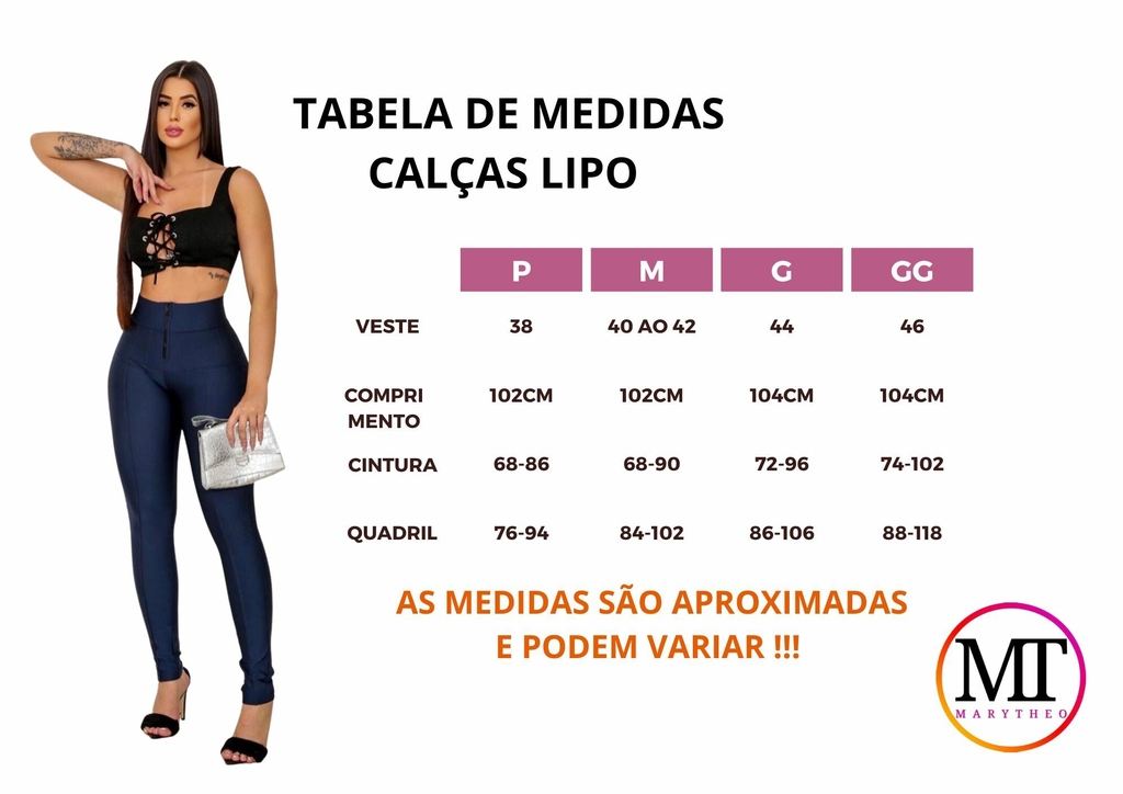 Cal a Lipo Power Cintura Alta Disfar a Barriga