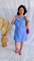 Vestido Duna Regatinha Com Cinto (azul agua) - comprar online