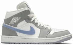 Tênis Wmns Air Jordan 1 Mid 'Wolf Grey Aluminum' - comprar online