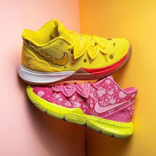 Tenis Nike Kyrie 5 SpongeBob SquarePants Bob Esponja e Patrick