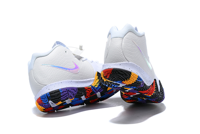 Kyrie 4 sale white and rainbow