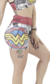 Short Wonder Woman Comic con push up - comprar online