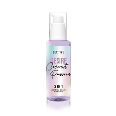 Aceite para masajes y lubricante desire coconut