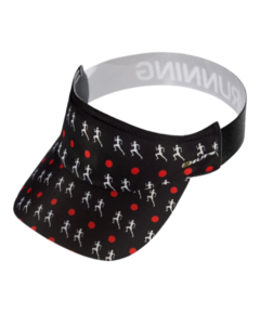 Viseira para corrida Love Run Preto - Hupi - comprar online