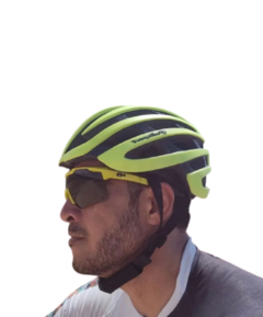 LIGHT PRO - CAPACETE DE COMPETIÇÃO PARA ESTRADA E MTB AMARELO FLUOR- TAMANHO M - comprar online