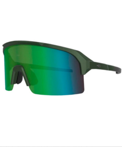 Óculos de Sol HB Edge esportivo Matte Metallic Green Chromen - comprar online