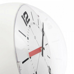 Ball wall clock - marfil+blanco - comprar online